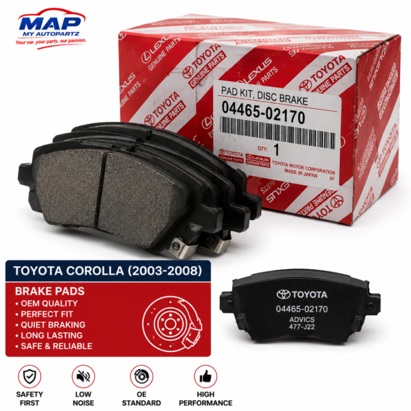 Toyota Corolla 2004 Front Brake Pad Set