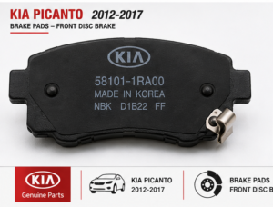 Front Brake Pad Set - Kia Picanto / Morning 2011-2014