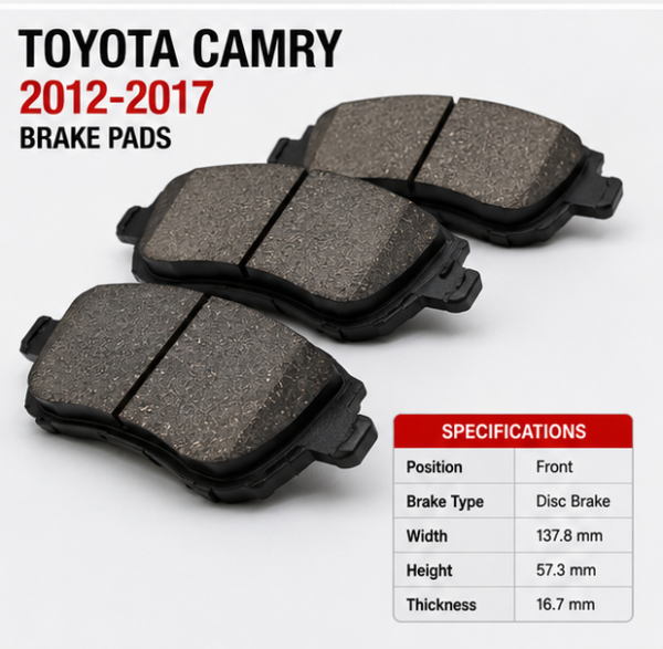 Toyota Camry 2012-2017 Front Brake Pad Set