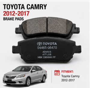 Toyota Camry 2012-2017 Rear Brake Pad Set