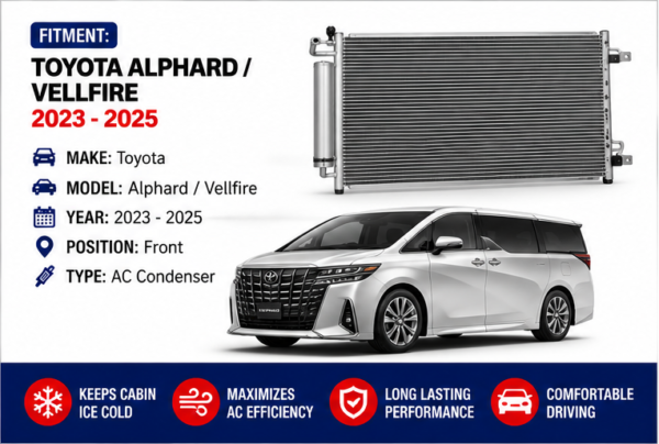 A/C Condenser – Toyota Alphard / Vellfire 2023-2025