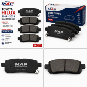 Toyota Hilux 2016-2027 Rear Brake Pad Set