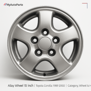 Alloy Wheel 15 Inch - Toyota Corolla 1998-2002, specification view