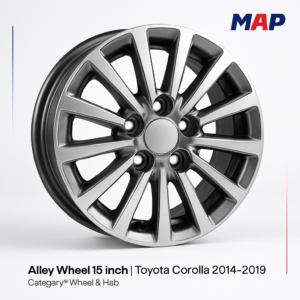 Alloy Wheel 15 Inch - Toyota Corolla 2014-2019, specification view
