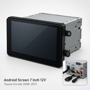 Android Screen 7 Inch 12V - Toyota Corolla 2009-2013, specification view