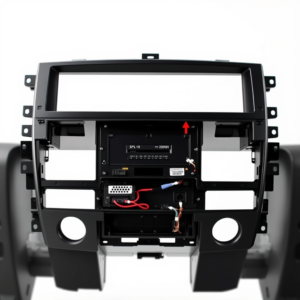 Android Screen 9 Inch 12V - Toyota Corolla 2009-2013, back / connector view